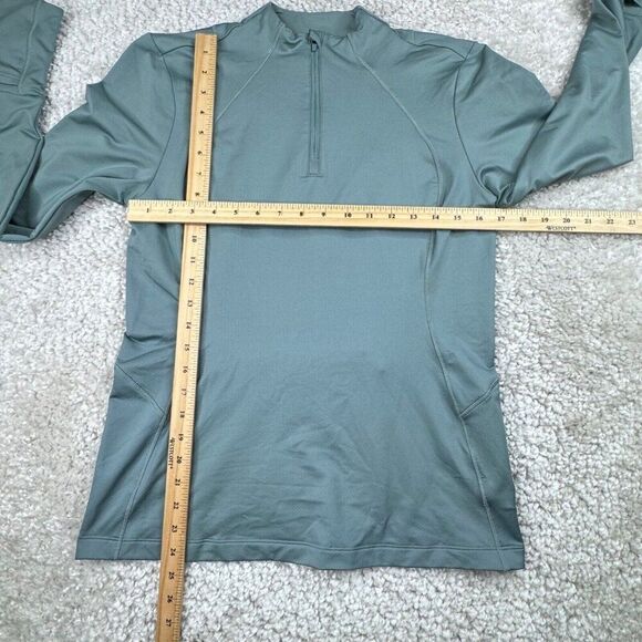 Athleta Whistler Half Zip Top Green - Picture 9 of 11